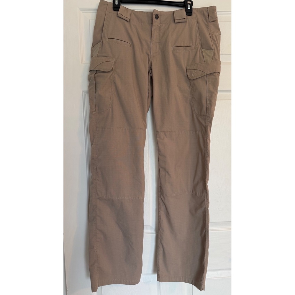 5.11 Tactical Series Womens Khaki Ripstop Cargo Pants Size 14 Long Tan Outdoor
